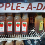 close up of fridge